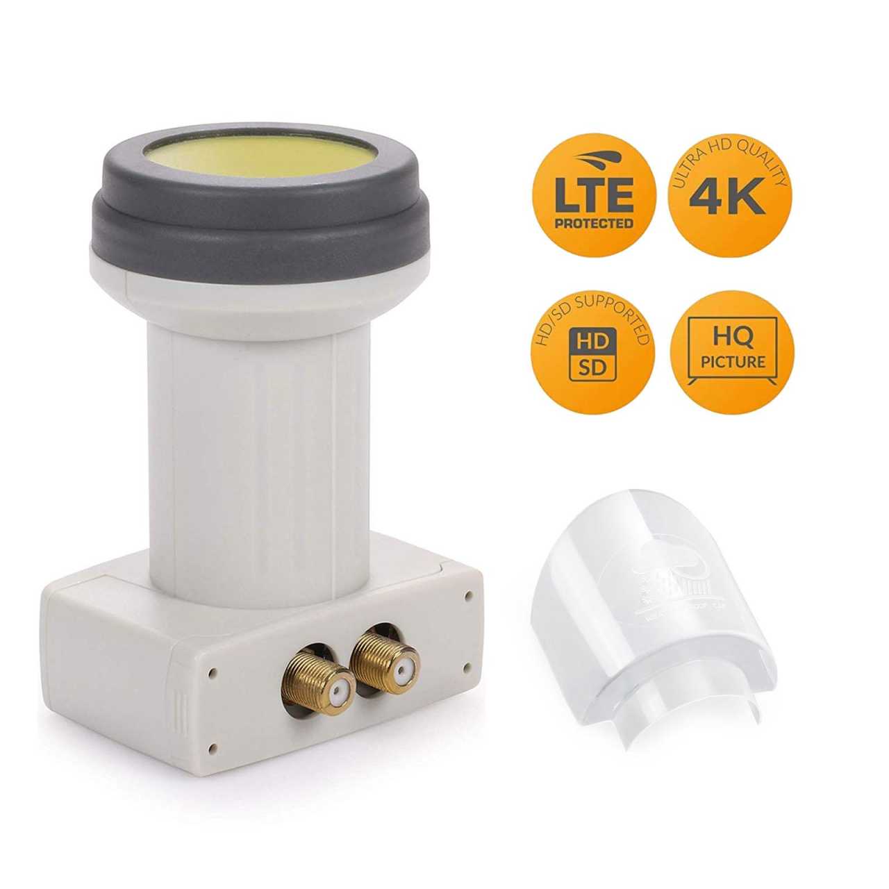 AX Mimic Sun Protect Digital Twin LNB 0.1dB 4K UHD für 2 Teilnehmer mit LNB Wetterschutz-Haube AX Mimic Sun Protect Digital Twin LNB 0.1dB 4K UHD für 2 Teilnehmer mit LNB Wetterschutz-Haube von AX Technology