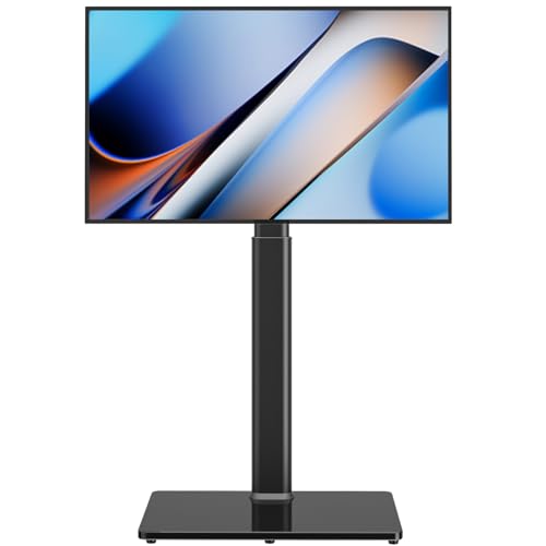 Universal-Boden-TV-Ständer mit Halterung 70-Grad-Schwenkbare 9-Level-Höhenverstellbare und platzsparende Design für die meisten 27-bis 65-Zoll-LCD, LED-OLED-Fernseher, perfekt für Eck-Schlafzimmer Universal-Boden-TV-Ständer mit Halterung 70-Grad-Schwenkbare 9-Level-Höhenverstellbare und platzsparende Design für die meisten 27-bis 65-Zoll-LCD, LED-OLED-Fernseher, perfekt für Eck-Schlafzimmer von AX WABER