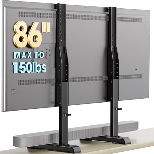 Universal Großer TV Ständer TV Standfuss Fernseher Standfüße Beine Höhenverstellbar für 24 zu 86 Zoll Fernseher Max. 60 KG VESA 800x600 mm HT10B-001 Universal Großer TV Ständer TV Standfuss Fernseher Standfüße Beine Höhenverstellbar für 24 zu 86 Zoll Fernseher Max. 60 KG VESA 800x600 mm HT10B-001 von AX WABER