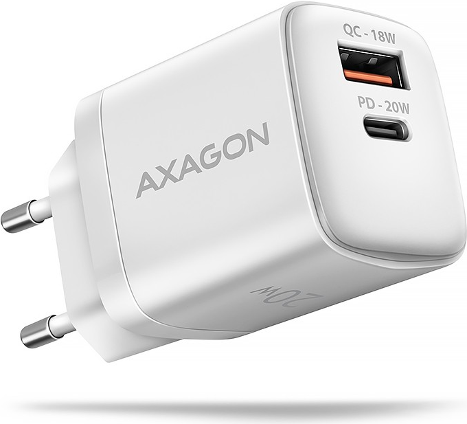 AXAGON ACU-PQ20W wall charger QC3.0/AFC/FCP + PD type-C, 20 W - weiß (ACU-PQ20W) von AXAGON