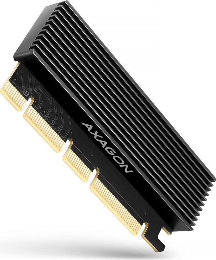 AXAGON AXG PCEM2-XS - PCIe x4> 1x M.2 Key M NVMe inkl. Kühler - NVMe - PCI-Express (PCEM2-XS) von AXAGON