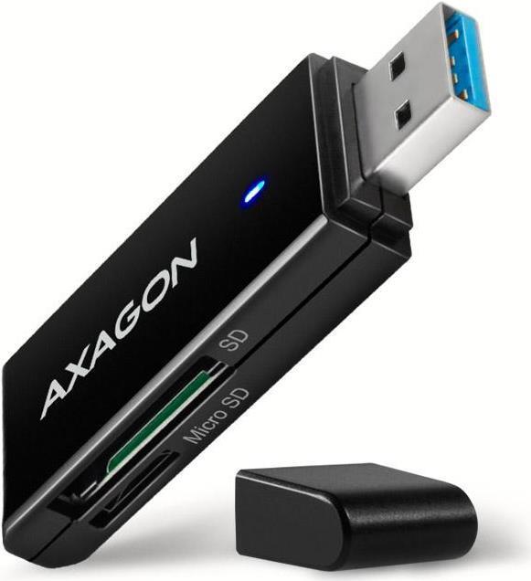 AXAGON CRE-S2N Cardreader USB-A 3.2 Gen 1, SD, microSD - schwarz (CRE-S2N) von AXAGON