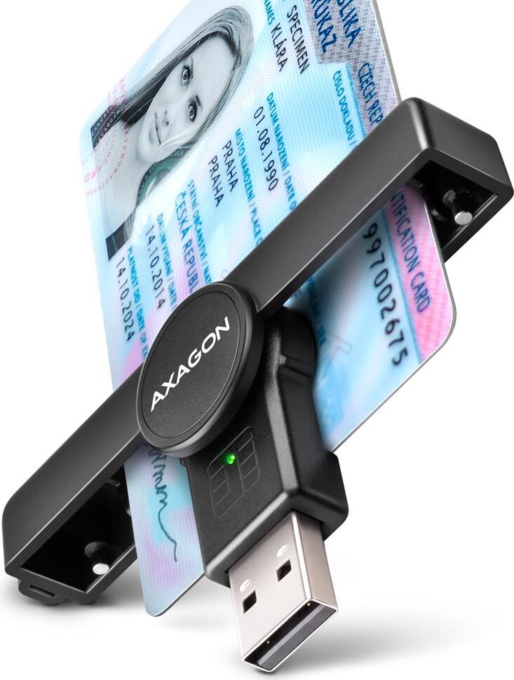 AXAGON CRE-SMPA USB Smart Card PocketReader (CRE-SMPA) von AXAGON
