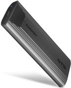 AXAGON EEM2-GTS2 M.2-Gehäuse, NVMe & SATA, USB-C 3.1, 10 Gbit/s - dunkelgrau (EEM2-GTS2) von AXAGON