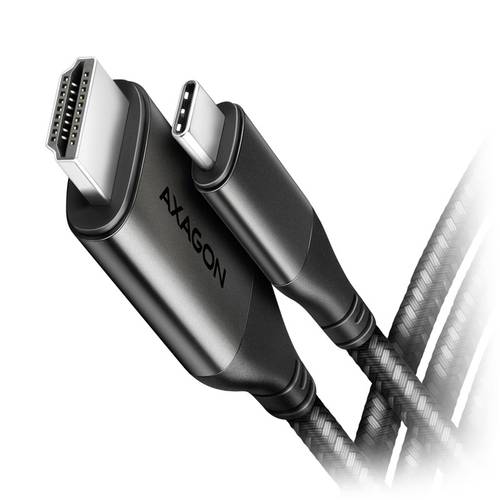 AXAGON HDMI / USB-C® Anschlusskabel HDMI-A Buchse 1.8m Schwarz RVC-HI2MC USB-C® Kabel von AXAGON