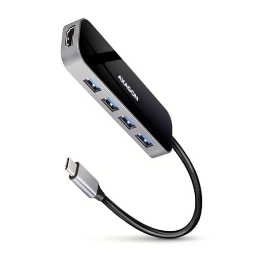 AXAGON HMC-6H4A USB-Hub, 4X USB-A + HDMI, USB-C 3.2 Gen 1, PD 100W - 20 cm USB-C-Kabel AXAGON HMC-6H4A USB-Hub, 4X USB-A + HDMI, USB-C 3.2 Gen 1, PD 100W - 20 cm USB-C-Kabel von AXAGON