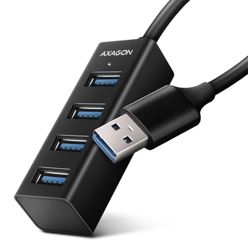 AXAGON Kompatibler HUE-M1A Superspeed USB-A Mini Hub, 4X USB 3.0-20cm, schwarz AXAGON Kompatibler HUE-M1A Superspeed USB-A Mini Hub, 4X USB 3.0-20cm, schwarz von AXAGON