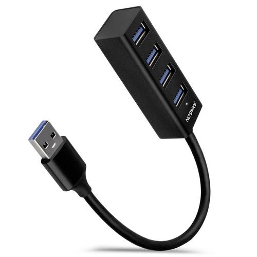 AXAGON HUE-M1A Superspeed USB-A Mini Hub, 4x USB 3.0 - 20cm, schwarz 4 Port USB 3.0-Hub Schwarz AXAGON HUE-M1A Superspeed USB-A Mini Hub, 4x USB 3.0 - 20cm, schwarz 4 Port USB 3.0-Hub Schwarz von AXAGON