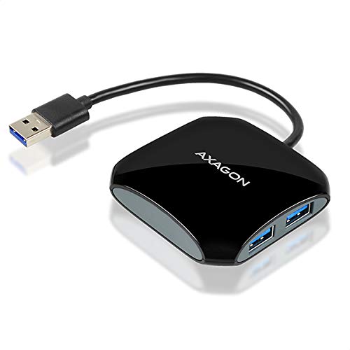 AXAGON HUE-S1B USB3.0 Hub. Der kompakte 4 Port Hub, für Ultrabooks geeignet. Kabel 16 cm von AXAGON