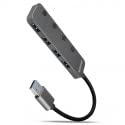 AXAGON Kompatibler HUE-MSA Superspeed USB-A Switch Hub, 4X USB 3.0, aktiv - 20cm, schwarz von AXAGON