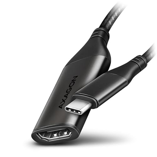 AXAGON RVC-HI2M USB-C zu HDMI 2.0 Adapter, 4K/60Hz, Aluminum - 25 cm von AXAGON