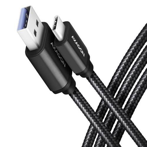 AXAGON USB-Kabel USB 3.2 Gen1 USB-C® Stecker, USB-A Stecker 10cm Schwarz vergoldete Steckkontakte B von AXAGON
