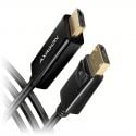 AXAGON kompatibles RVD-HI14C2 DisplayPort zu HDMI Adapterkabel, 4K/30 Hz, 180 cm lang - schwarz von AXAGON
