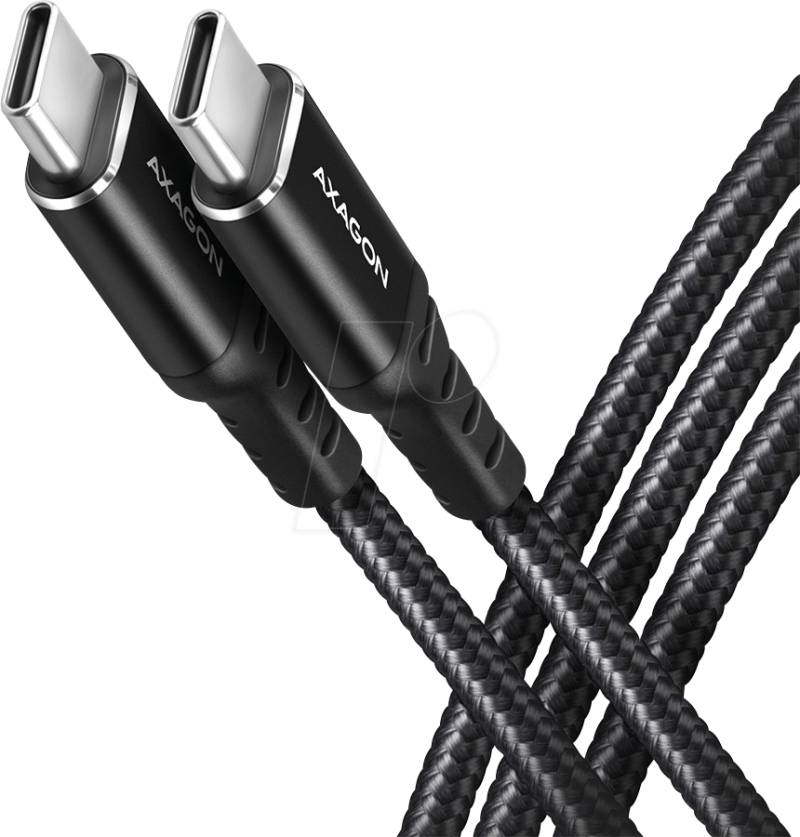 AXG BUCM-CM20AB - Sync- & Ladekabel, USB-C -> USB-C, 2,0 m von AXAGON