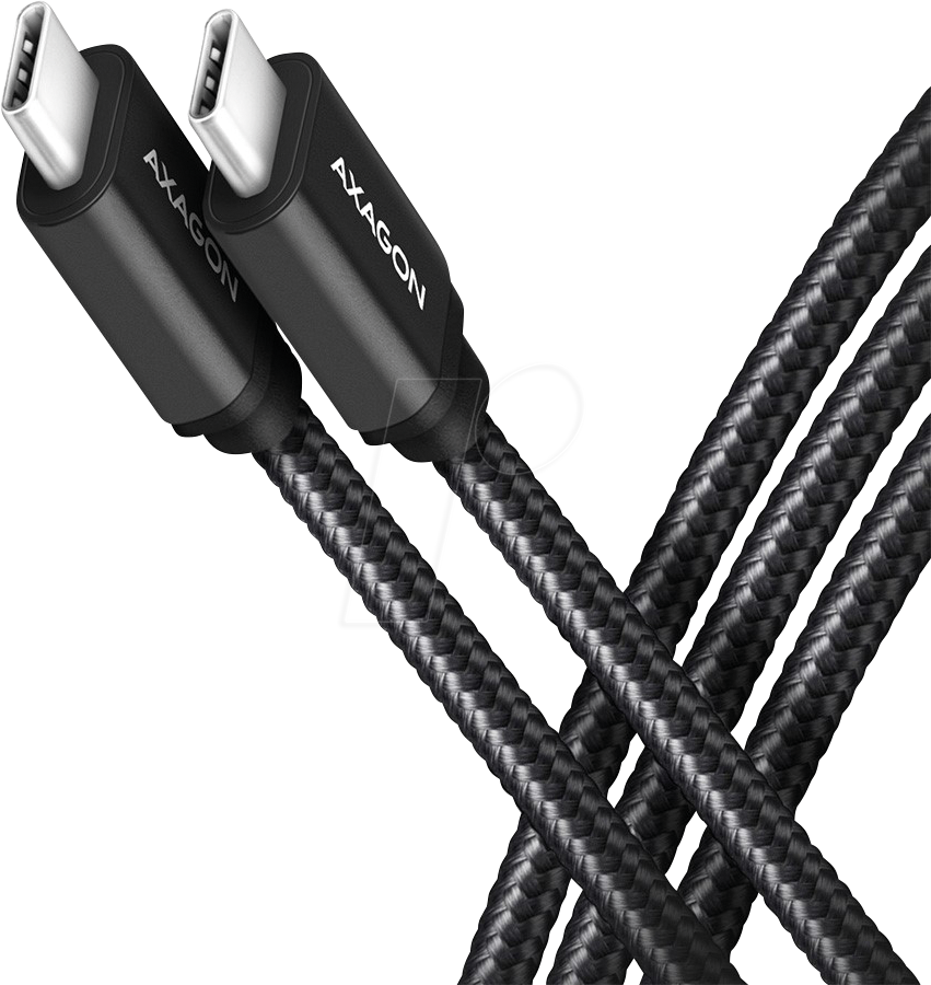 AXG BUCM3-CM30AB - Sync- & Ladekabel, USB-C -> USB-C, 60W, 3,0 m von AXAGON