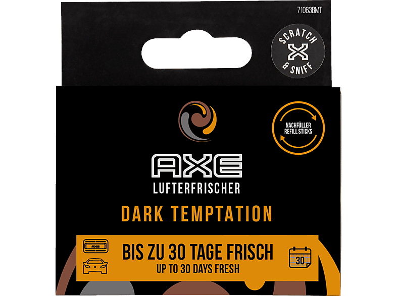 AXE Alu Refill Sticks Vent Air - Dark Temp Lufterfrischer, Schwarz von AXE