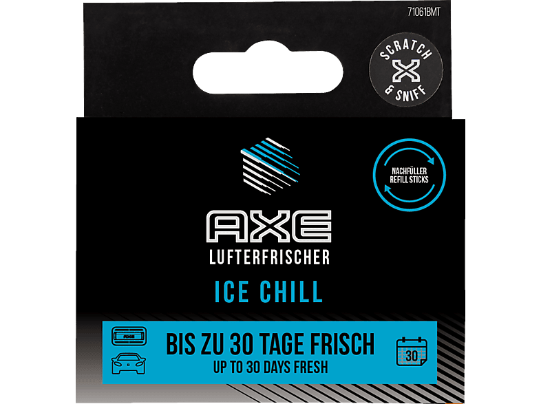 AXE Alu Refill Sticks Vent Air - Ice Chill Lufterfrischer, Schwarz von AXE