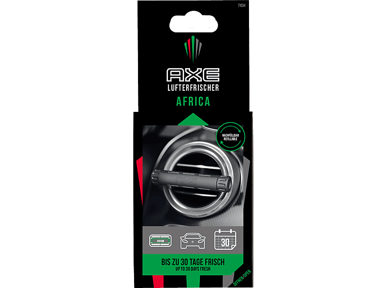 AXE Aluminium Refillable Vent Air - Africa Lufterfrischer, Schwarz AXE Aluminium Refillable Vent Air - Africa Lufterfrischer, Schwarz von AXE