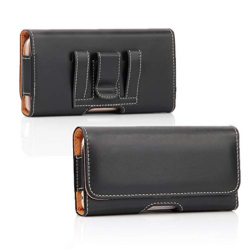 AXELENS Handy Gürteltasche Handytasche Universal mit Gürtelschlaufe für Smartphones Bis zu 6'' - iPhone Samsung Oppo, Magnetverschluss und Clip aus glattem Kunstleder - SCHWARZ AXELENS Handy Gürteltasche Handytasche Universal mit Gürtelschlaufe für Smartphones Bis zu 6'' - iPhone Samsung Oppo, Magnetverschluss und Clip aus glattem Kunstleder - SCHWARZ von AXELENS