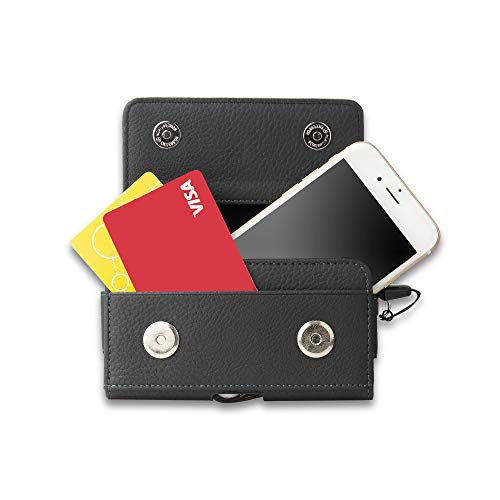 AXELENS Handy Gürteltasche Universal mit Gürtelschlaufe für Männer und Frauen Horizontal Für Mobiltelefone Bis zu 6 Zoll mit Clipverschluss in Strukturiertem Kunstleder Kartenhalter - SCHWARZ AXELENS Handy Gürteltasche Universal mit Gürtelschlaufe für Männer und Frauen Horizontal Für Mobiltelefone Bis zu 6 Zoll mit Clipverschluss in Strukturiertem Kunstleder Kartenhalter - SCHWARZ von AXELENS