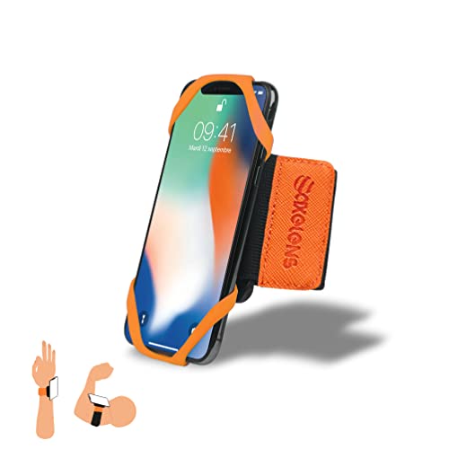 AXELENS Sport Armband Handy Halterung bis zu 7'' Zoll Universal 2 in 1 mit 360 ° Rotation Gym Joggen Radfahren kompatibel iPhone, Samsung, Xiaomi - ORANGE AXELENS Sport Armband Handy Halterung bis zu 7'' Zoll Universal 2 in 1 mit 360 ° Rotation Gym Joggen Radfahren kompatibel iPhone, Samsung, Xiaomi - ORANGE von AXELENS