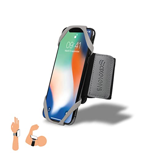 AXELENS Sport Armband Handy Halterung bis zu 7'' Zoll Universal 2 in 1 mit 360 ° Rotation Gym Joggen Radfahren kompatibel iPhone, Samsung, Xiaomi - GRAU AXELENS Sport Armband Handy Halterung bis zu 7'' Zoll Universal 2 in 1 mit 360 ° Rotation Gym Joggen Radfahren kompatibel iPhone, Samsung, Xiaomi - GRAU von AXELENS