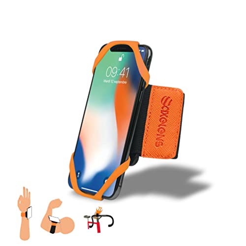 AXELENS Sport Armband Handy Halterung bis zu 7'' Zoll Universal 3 in 1 mit 360 ° Rotation Gym Joggen Radfahren kompatibel iPhone, Samsung, Xiaomi - ORANGE AXELENS Sport Armband Handy Halterung bis zu 7'' Zoll Universal 3 in 1 mit 360 ° Rotation Gym Joggen Radfahren kompatibel iPhone, Samsung, Xiaomi - ORANGE von AXELENS