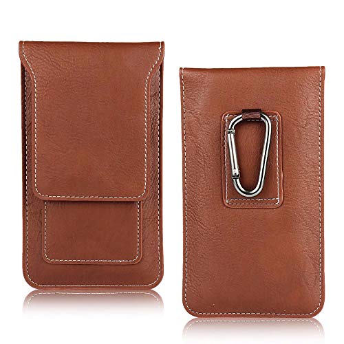 AXELENS Universel Handy Gürteltasche mit Karabiner und Gürtelschlaufe für iPhone, Samsung, Huawei, Oppo Handytasche aus Leder - Smartphone bis 6,1 Zoll mit Karten und Dokumentenhalter – BRAUN GROẞE XL AXELENS Universel Handy Gürteltasche mit Karabiner und Gürtelschlaufe für iPhone, Samsung, Huawei, Oppo Handytasche aus Leder - Smartphone bis 6,1 Zoll mit Karten und Dokumentenhalter – BRAUN GROẞE XL von AXELENS