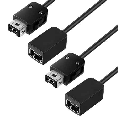AXFEE 2 Pack Verlängerungskabel Kompatibel mit Nintendo NES, Kompatibel-mit WII Remote, WII-Nunchuck Controller(10FT / 3m) von AXFEE