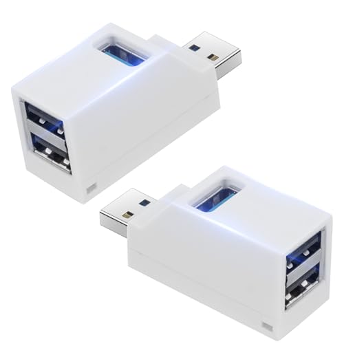 AXFEE 3 Port USB 3.0 Hub, 2PC Mini USB-Hub mit Mehreren USB-Anschlüssen, 1 USB 3.0+2 USB 2.0, USB Splitter Erweiterung Adapter, Datenhub für Laptop MacBook Desktop PC, für Flash-Laufwerk Tastatur AXFEE 3 Port USB 3.0 Hub, 2PC Mini USB-Hub mit Mehreren USB-Anschlüssen, 1 USB 3.0+2 USB 2.0, USB Splitter Erweiterung Adapter, Datenhub für Laptop MacBook Desktop PC, für Flash-Laufwerk Tastatur von AXFEE