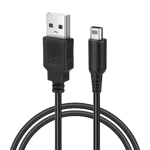 AXFEE 3DS Ladekabel, 4Ft 1,2m USB Ladekabel Power Ladegerät Cord Lead Wire Adapter für New 3DS XL/3DS XL/New 2DS XL/2DS/Dsi XL, Ladekabel für 3DS (1 Stück) von AXFEE