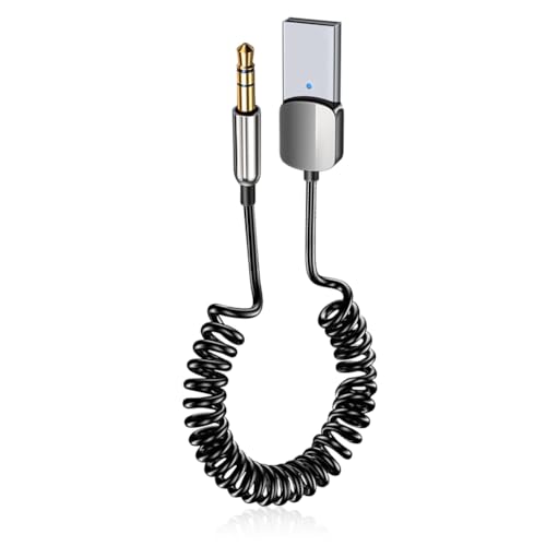AXFEE 5.0 Aux Bluetooth Adapter, Bluetooth HiFi Empfänge Freisprechanruf, Auto aux-aluetooth Adapter, Drahtloser Audioadapter mit 3.5mm, für Heimstereoanlage/Lautsprecher/Auto/TV/Tablet AXFEE 5.0 Aux Bluetooth Adapter, Bluetooth HiFi Empfänge Freisprechanruf, Auto aux-aluetooth Adapter, Drahtloser Audioadapter mit 3.5mm, für Heimstereoanlage/Lautsprecher/Auto/TV/Tablet von AXFEE