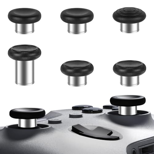AXFEE 6 Stück Metall Thumbsticks, Metall Joysticks Analogsticks, Metallbeschichtung Joysticks, Magnetic Joysticks Analogsticks, für Xbox One Elite, Elite Series 2 Controller von AXFEE