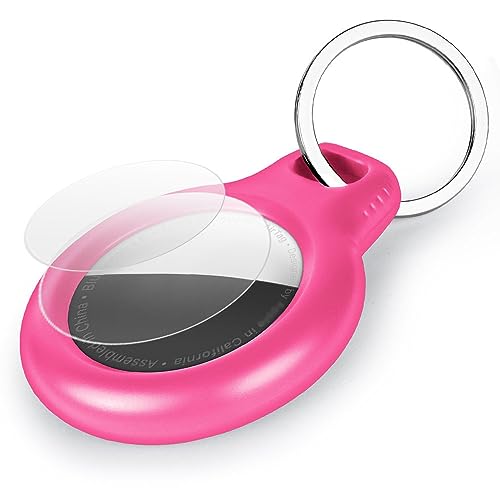 AXFEE AirTag Schutzhülle, Keyring Schutzhülle Kompatibel mit AirTags, Keyring für AirTag, Apple AirTags Case,Hülle Schlüsselanhänger, AirTag Hülle mit Schlüsselanhänger, Holder Schutzhülle für Air Tag von AXFEE