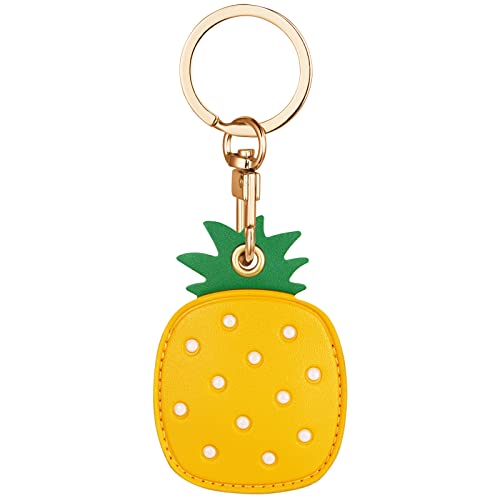 AXFEE AirTag Schutzhülle, Leder Keyring Schutzhülle Kompatibel mit AirTags, Leder Keyring für AirTag, Mini Apple AirTags Case, Leder Hülle Schlüsselanhänger Case, Cover mit Schlüsselanhänger von AXFEE