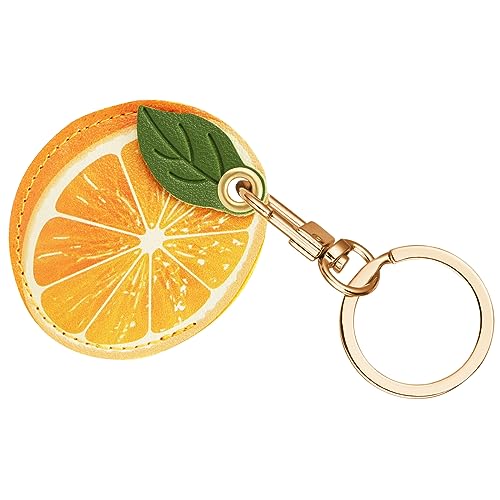 AXFEE AirTag Schutzhülle, Leder Keyring Schutzhülle Kompatibel mit AirTags, Leder Keyring für AirTag, Mini Apple AirTags Case, Leder Hülle Schlüsselanhänger Case, Cover mit Schlüsselanhänger von AXFEE