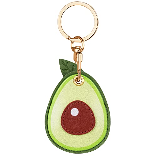 AXFEE AirTag Schutzhülle, Leder Keyring Schutzhülle Kompatibel mit AirTags, Leder Keyring für AirTag, Mini Apple AirTags Case, Leder Hülle Schlüsselanhänger Case, Cover mit Schlüsselanhänger von AXFEE