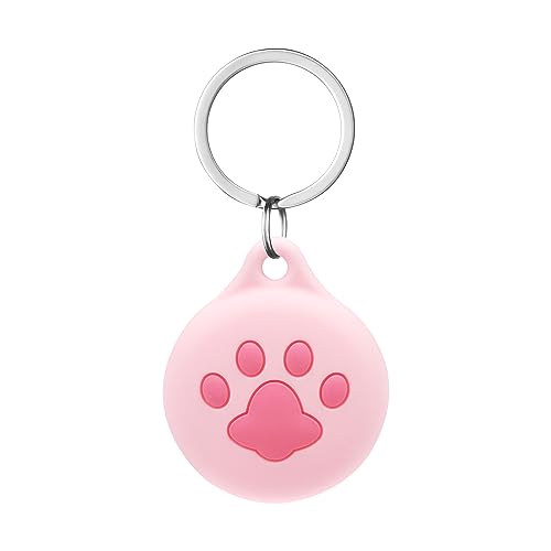 AXFEE AirTag Schutzhülle, Silikon Keyring Schutzhülle Kompatibel mit AirTags, Schutzhülle für Apple AirTags, Mini Apple AirTags Case, Hülle Schlüsselanhänger Case, Leicht Cover mit Schlüsselanhänger von AXFEE