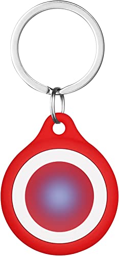 AXFEE AirTag Schutzhülle, Silikon Keyring Schutzhülle Kompatibel mit AirTags, Schutzhülle für Apple AirTags, Mini Apple AirTags Case, Hülle Schlüsselanhänger Case, Leicht Cover mit Schlüsselanhänger von AXFEE