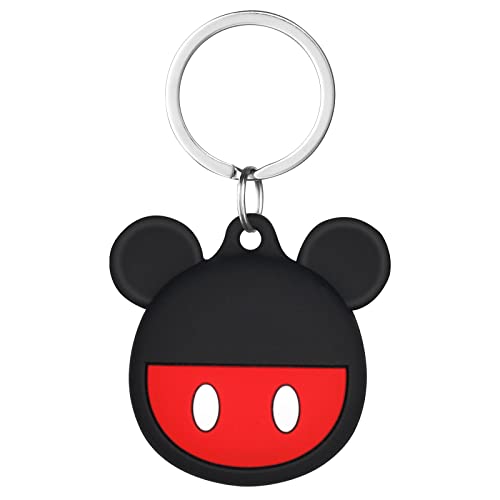 AXFEE AirTag Schutzhülle, Silikon Keyring Schutzhülle Kompatibel mit AirTags, Schutzhülle für Apple AirTags, Mini Apple AirTags Case, Hülle Schlüsselanhänger Case, Leicht Cover mit Schlüsselanhänger von AXFEE