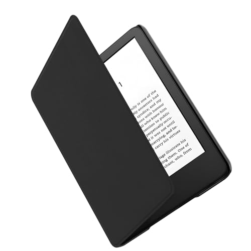 AXFEE Hülle für 6,8 Zoll Kindle Paperwhite(11. Generation 2021) PU Leder Schutzhülle Tasche, mit Auto Sleep/Wake Funktion, Haut Schutz Case für Kindle Paperwhite (Modell: M2L3EK/M2L4EK), Schwarz von AXFEE