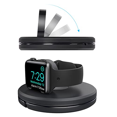 AXFEE Ladestation für Apple Watch, höhenverstellbar | faltbar, Dockingstation für Apple Watch Series 8 Ultra SE (2022)/Series 7 6 5 4 3 2 1 Zubehör (kein Ladegerät, schwarz) AXFEE Ladestation für Apple Watch, höhenverstellbar | faltbar, Dockingstation für Apple Watch Series 8 Ultra SE (2022)/Series 7 6 5 4 3 2 1 Zubehör (kein Ladegerät, schwarz) von AXFEE