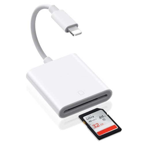 AXFEE Lightning-auf-USB-Adapter [Apple MFi-Zertifiziert], USB-Kamera-Adapter für iPhone, iOS-OTG-Kabeladapter Unterstützt USB-Flash-Laufwerk, Kartenleser, Maus, Tastatur von AXFEE