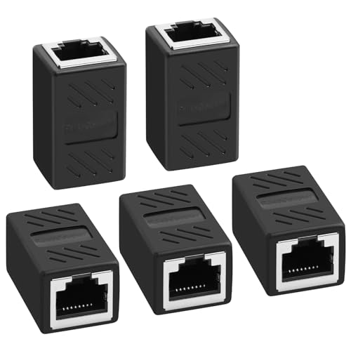 AXFEE RJ45 Kupplung Cat7, 5 Stück CAT6 Kupplung Verbinder, Lan Kupplung für Lan Kable, Lan Kabel Verlängerung, LAN Verbinder Netzwerkkabel, Ethernet Kabel Patchkabel für Cat 7 Cat6 Cat5 Cat5e AXFEE RJ45 Kupplung Cat7, 5 Stück CAT6 Kupplung Verbinder, Lan Kupplung für Lan Kable, Lan Kabel Verlängerung, LAN Verbinder Netzwerkkabel, Ethernet Kabel Patchkabel für Cat 7 Cat6 Cat5 Cat5e von AXFEE