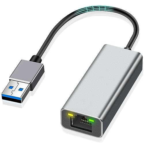 AXFEE USB auf Ethernet Adapter, USB 3.0 zu RJ45 1000Mbps Ethernet LAN Netzwerkadapter, Geeignet für Surface Pro 3, MacBook, Rasberry Pi usw. kompatibel mit Windows 10, Win 8.1, Linux,Wii, Wii U von AXFEE