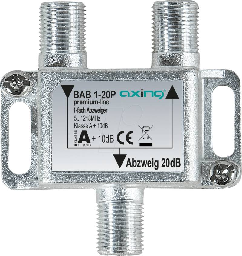 BAB 1-20P - Abzweiger 5-1218 MHz, 1-fach, 20 dB von AXING