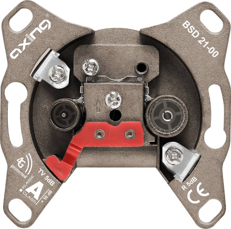 BSD 21-00 - Hyperbreitbandsteckdose, 5 dB, 5 - 2200 MHz von AXING