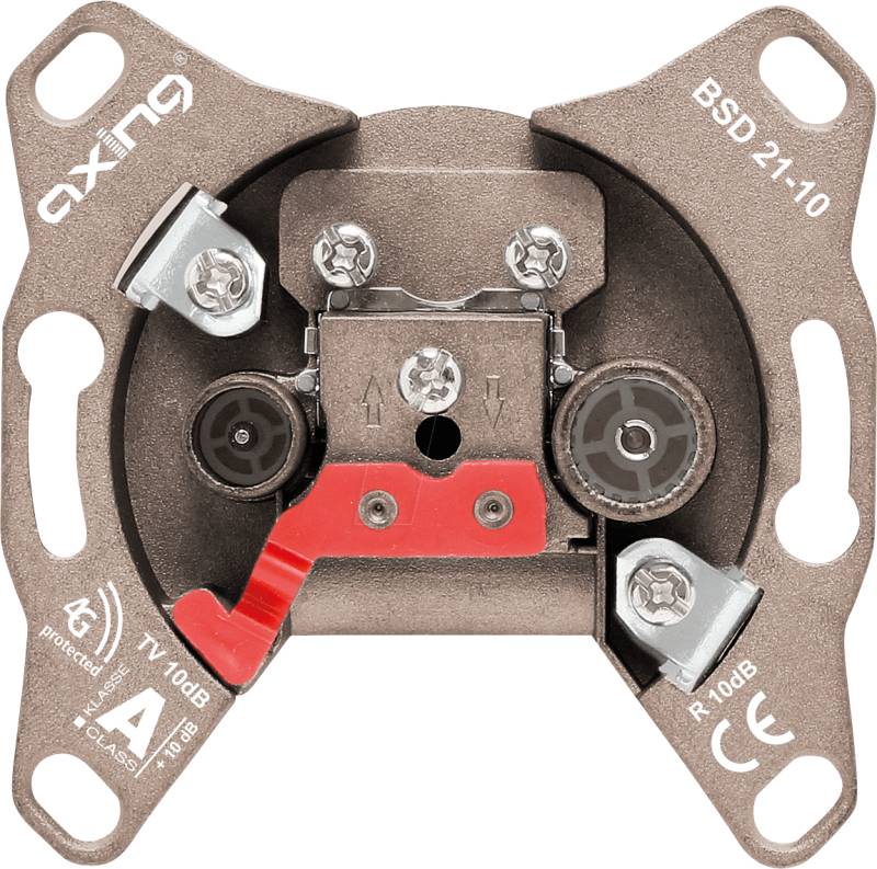 BSD 21-10 - Hyperbreitbandsteckdose, 10 dB, 5 - 2200 MHz von AXING