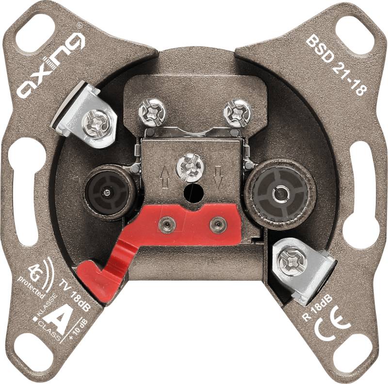 BSD 21-18 - Hyperbreitbandsteckdose, 18 dB, 5 - 2200 MHz von AXING