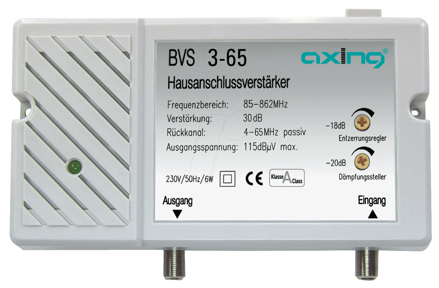 BVS 3-65 - Hausanschlussverstärker, Breitbandkabel-Verstärker, 30 dB von AXING